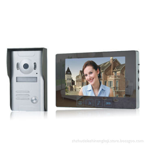 7-inch Mirror Design Color Video Doorphone, Rainproof and Anti-riot Outdoor Unit